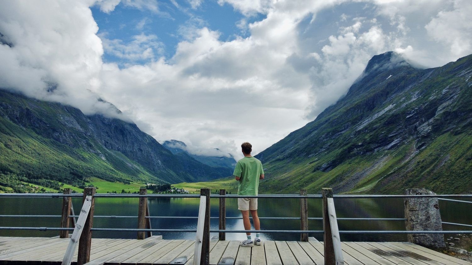Uitzicht over het Geirangerfjord